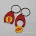 Plastic Reusable Shopping Trolley Release Token Coin Key Chain